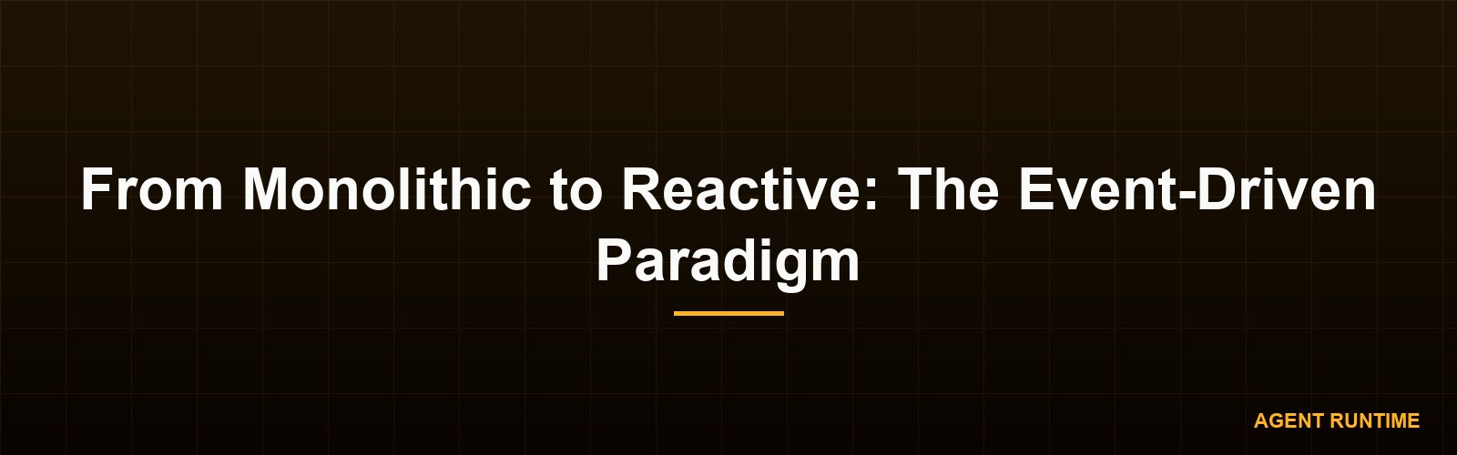 From Monolithic to Reactive: The Event-Driven Paradigm