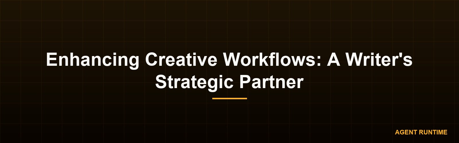 Enhancing Creative Workflows: A Writer's Strategic Partner