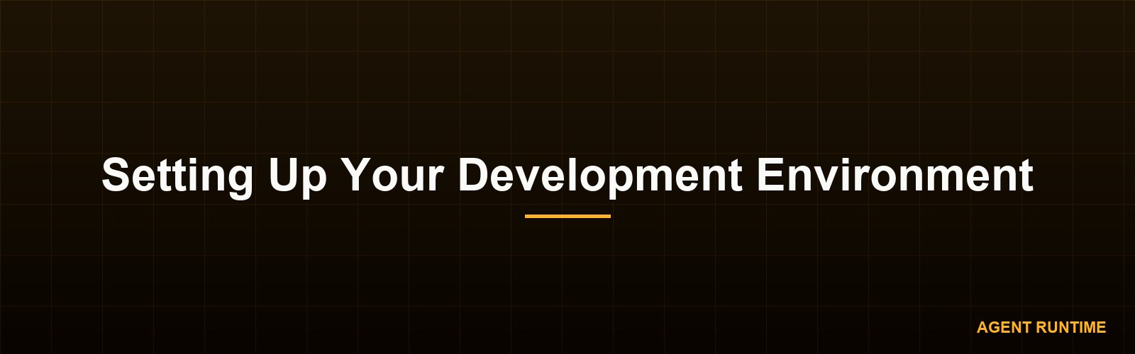 Setting Up Your Development Environment