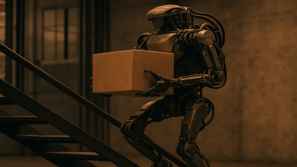 Boston Dynamics Reveals Electric Atlas Can Now Carry 50kg While Walking Stairs — Industrial Beta Opens July — illustration