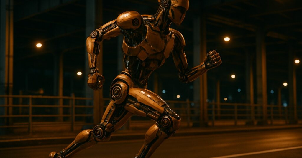 Beijing E-Town Conducts Midnight Test for Humanoid Robot Half-Marathon